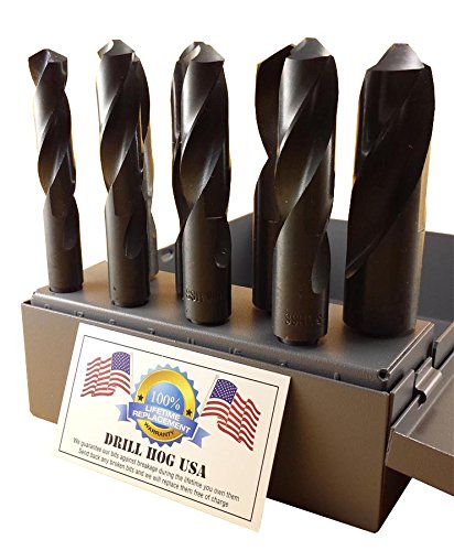 Drill Hog 8 Pc Sliver & Deming Drill Bit Set 9/16 to 1"