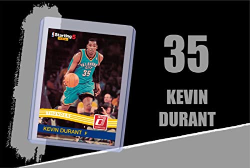 Kevin Durant (5) Assorted Golden State Warriors Thunder Basketball Cards NBA Trading Card Brooklyn Nets Gift Bundle - # 35