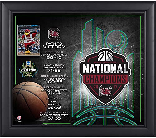 South Carolina Gamecocks Framed 15" x 17" 2017 NCAA Women's Basketball National Champions Collage - College Team Plaques and Collages