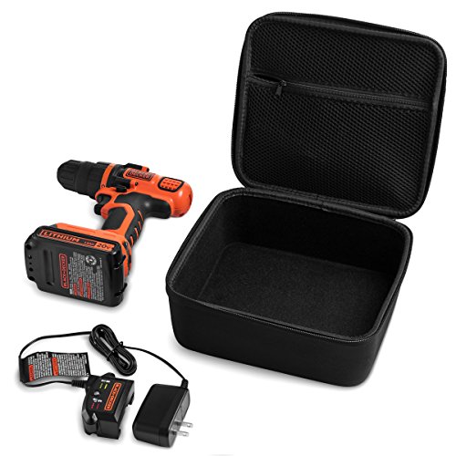 Caseling Hard Case Compatible with BLACK+DECKER LDX120C 20-Volt Cordless Drill/Driver. (Case only)