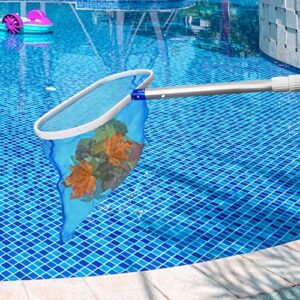 SUKKI Heavy Duty Pool Net Deep Bag Pool Skimmer Leaf Cleaning Pool Rake Fine Mesh Net