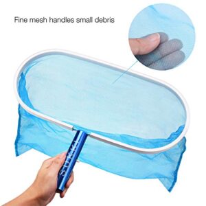 SUKKI Heavy Duty Pool Net Deep Bag Pool Skimmer Leaf Cleaning Pool Rake Fine Mesh Net