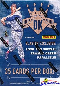 2017 panini diamond kings baseball exclusive factory sealed retail box with special green framed parallel look for rc’s & autographs from aaron judge, cody bellinger, andrew benintendi & more! wowzzer
