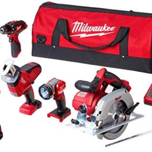 Milwaukee M18 18-Volt Lithium-Ion Cordless Combo Kit (5-Tool)