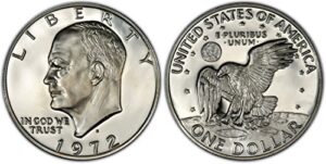 1972 s 40% silver ike eisenhower dollar gem proof condition