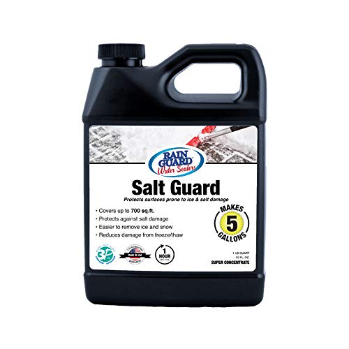 Rain Guard Water Sealers SP-1005 Salt Guard Super Concentrate - Protects from Road Salt, Freeze Thaw, and Ice Damage - Covers up to 700 Sq. Ft., 32 oz Makes 5 Gallons