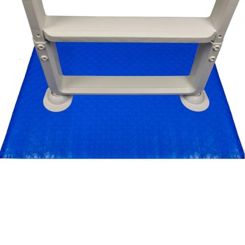 Aqua Select 48-Inch-by-60-Inch Swimming Pool Ladder Mat or Pool Step Pad | Protect Your Vinyl Pool Liner | Acts as A Cushion Between Your Ladder or Step and The Pool Liner | Blue | Steps NOT Included