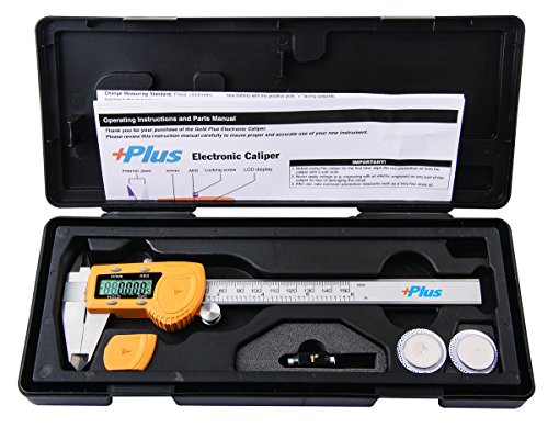 Gold Plus Only from Amazon - Absolute Origin 0-6" Digital Electronic Caliper - Extreme Accuracy, Yellow