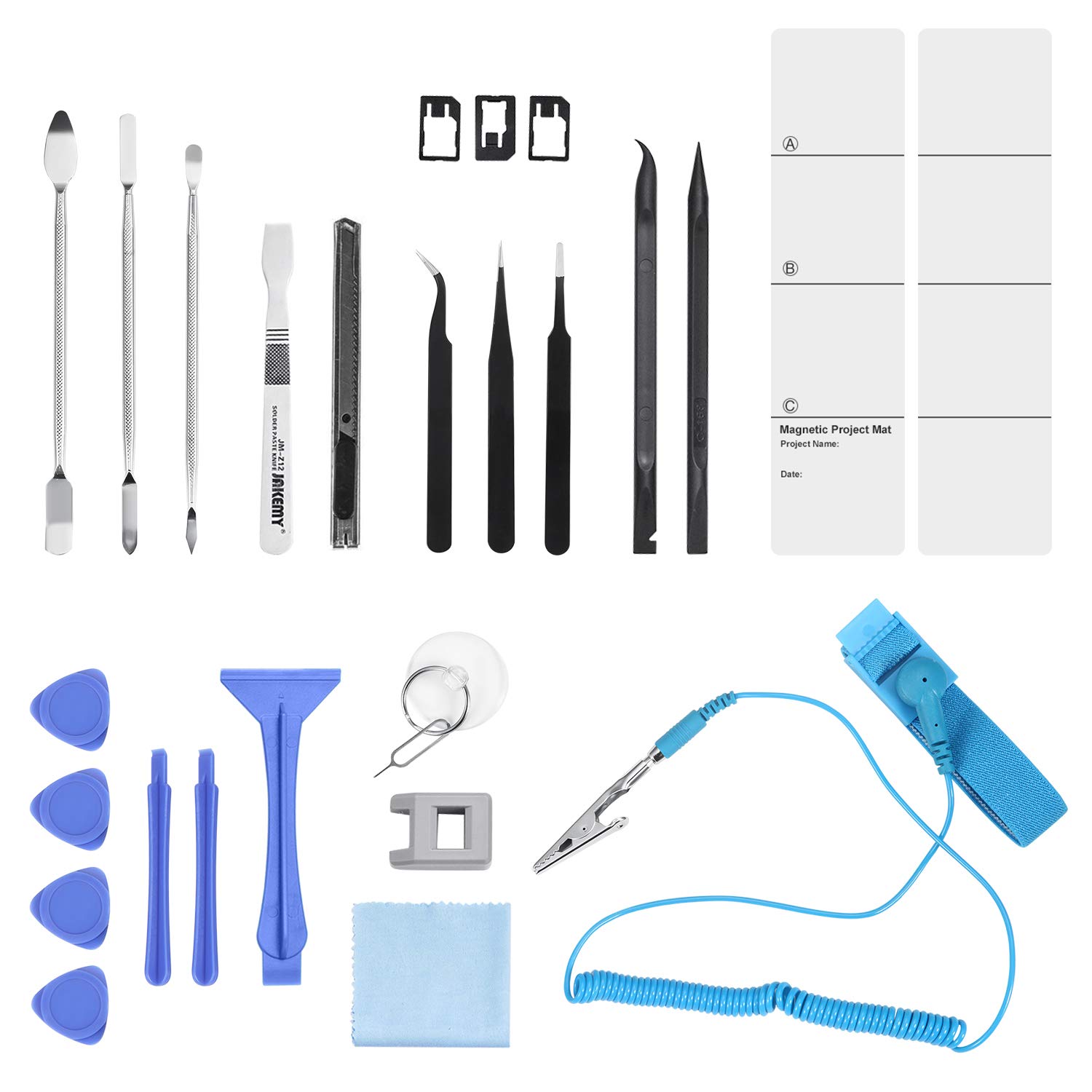 ORIA Precision Screwdriver Set, 86 in 1 Repair Tool Kit, Screwdriver Kit with Portable Bag for Game Console, Tablet, PC, Macbook and Other Electronics, Blue