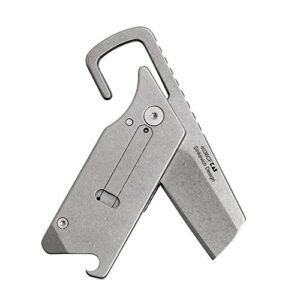 Kershaw Pub Multifunction Pocket Knife, Stainless Steel Blade with Bottle Opener, Screwdriver, Pry Bar and Key Chain Attachment, Stonewash Blade and Carbon Fiber Handle