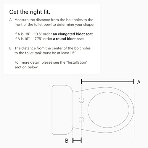 Brondell Swash S1200-RW Luxury Bidet Toilet Seat in Round White with Dual Stainless-Steel Nozzles | Endless Warm Water | Programmable User Settings | Self-Cleaning Nozzles | Nightlight