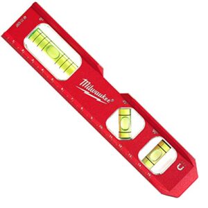 Milwaukee 4932459097 Billet Torpedo Level, Red/Black