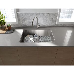 Kohler K-20022-PC-NA Sterling Ludington 32" Under Mount Single Bowl Kitchen Sink with Accessories, 32 inch, Stainless Steel