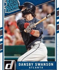 2017 Panini Donruss Baseball #33 Dansby Swanson Rookie Card - Rated Rookie