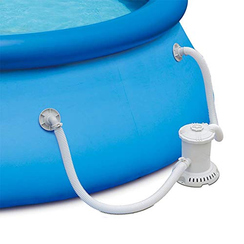 Funsicle 15' x 36" Quickset Round Inflatable Ring Top Outdoor Above Ground Round Swimming Pool Set with Pump and Type D Cartridge Filter