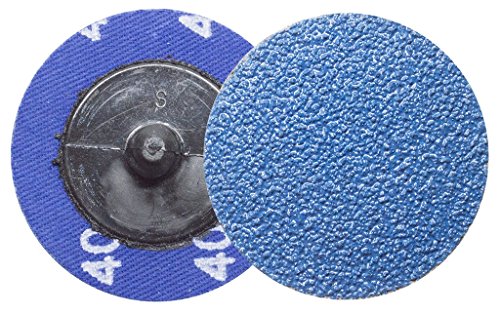 Benchmark Abrasives 2" Quick Change Zirconia Sanding Discs with a Male R-Type Backing Surface Finish Grind Polish Burr Rust Paint Removal Use with Die Grinder (25 Pack) - 80 Grit