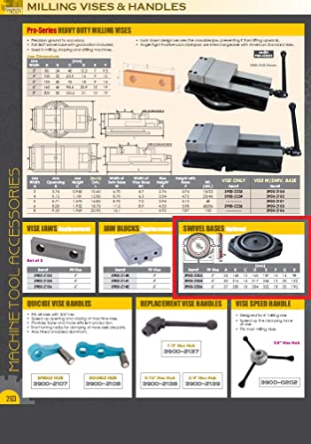 HHIP 3900-2233 Pro-Series 3" Milling Vise Swivel Base