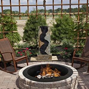 Pleasant Hearth OFW419F0R 28" Round Solid Steel Fire Ring