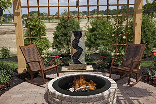 Pleasant Hearth OFW419F0R 28" Round Solid Steel Fire Ring