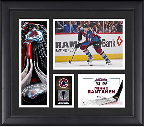 Mikko Rantanen Colorado Avalanche Framed 15" x 17" Player Collage with a Piece of Game-Used Puck - NHL Player Plaques and Collages