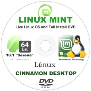 linux mint 18.1 cinnamon edition desktop - 64-bit dvd