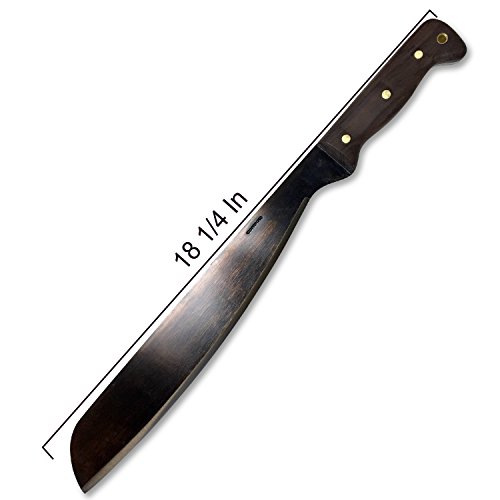 Condor Tool & Knife, Australian Army Machete, 12-7/8in Blade, Walnut Handle with Sheath