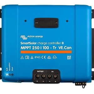Victron Energy SmartSolar MPPT Tr VE.Can 250V 100 amp 12/24/36/48-Volt Solar Charge Controller (Bluetooth)