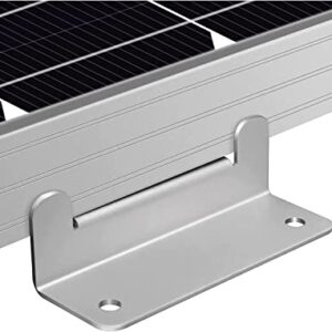 HQST Solar Panel Mounting Brackets with Nuts and Bolts Set of 4 Units, Supporting for RV, Boat, Roof, Wall and Other Off Gird Installation