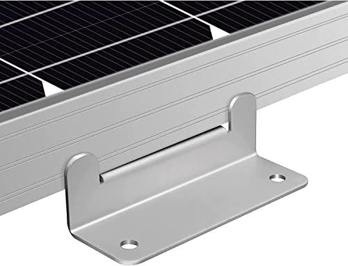 HQST Solar Panel Mounting Brackets with Nuts and Bolts Set of 4 Units, Supporting for RV, Boat, Roof, Wall and Other Off Gird Installation