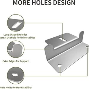 HQST Solar Panel Mounting Brackets with Nuts and Bolts Set of 4 Units, Supporting for RV, Boat, Roof, Wall and Other Off Gird Installation