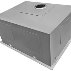 Ruvati Drop-in Topmount Laundry Utility Sink 25 x 22 x 12 inch Deep 16 Gauge Stainless Steel - RVU6010