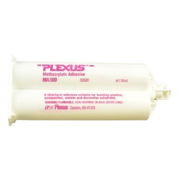 Plexus MA300 All Purpose High Strength 5-Minute MMA Adhesive 50ml/1.7oz Cartridge (30500) w/Dispenser