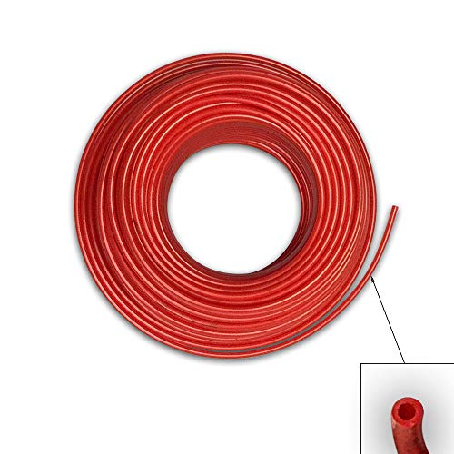 Food Grade 1/4 Inch Plastic Tubing for RO Water Filter System, Aquariums, Refrigerators, ECT; BPA free; Made from FDA compliant materials and meets NSF Standards and Regulations (20 Feet, Red)