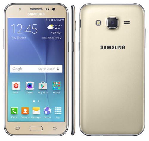 Samsung Galaxy J7 (16GB) J700F - 5.5" Dual SIM Unlocked Smartphone, International Model (Gold)