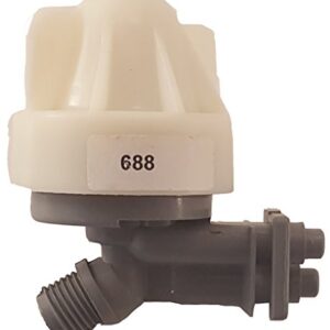 Kenmore 7253808 Water Softener Nozzle and Venturi Assembly Genuine Original Equipment Manufacturer (OEM) Part Cream and Gray