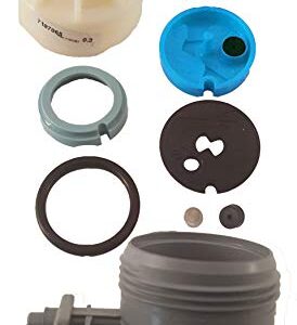 Kenmore 7253808 Water Softener Nozzle and Venturi Assembly Genuine Original Equipment Manufacturer (OEM) Part Cream and Gray