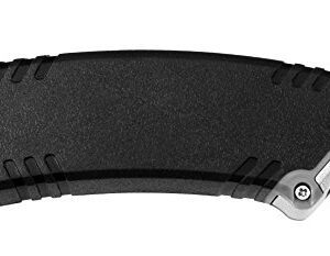 Westcott E-84029 00 Collapsible Utility Knife, Ergonomic Cutter with telescoping Mechanism and automated Blade retraction, Black