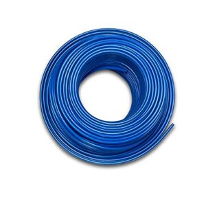 food grade 1/4 inch plastic tubing for ro water filter system, aquariums, refrigerators, ect; bpa free; made from fda compliant materials and meets nsf standards and regulations (50 feet, blue)