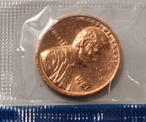 1981 p lincoln memorial penny uncirculated us mint