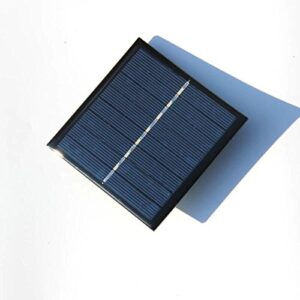 nuzamas aa rechargeable battery solar panel charger charging 2 batteries 4v 1w