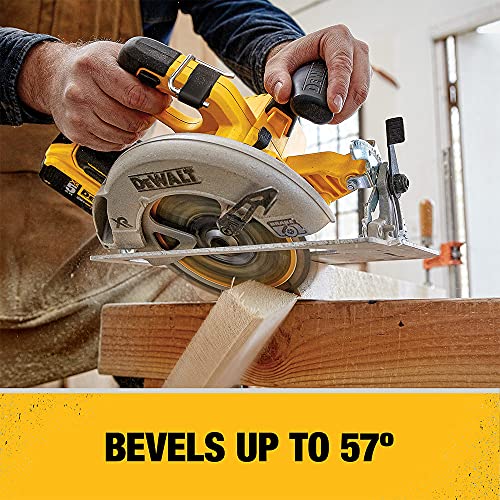 DEWALT 20V MAX* 7-1/4-Inch Cordless Circular Saw with Brake Kit (DCS570P1)