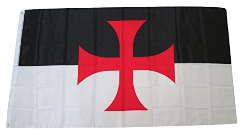 TrendyLuz Flags Knights Templar 3x5 Feet Flag Christian Catholic Church Military Battle Flag by