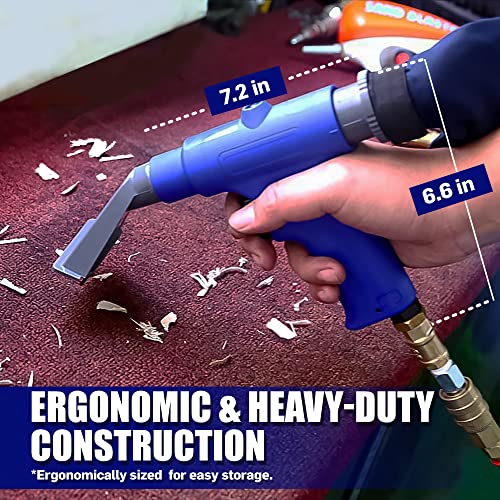 LE LEMATEC Dual Action Air Compressor Vacuum and Pneumatic Air Blow Gun with Attachments, Up to 150 PSI, One-Turn Multi-Function Air Compressor Pneumatic Vacuum Air Blower Gun Shop Tool Combo, AS119