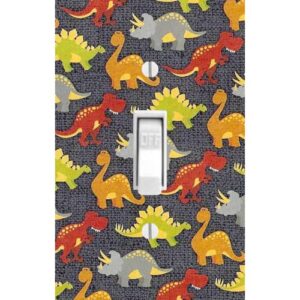 Kids Kids Dinosaur Decorative Light Switch Cover Wall Plate Blue Red Green Jurassic Rutherford Room