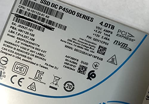 Intel DC P4500 4 TB 2.5" Internal Solid State Drive (SSDPE2KX040T701)