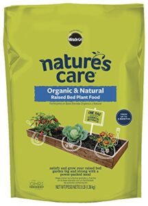 nature's care organic & natural raised bed plant food, 3 lb.