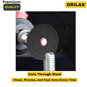 Fiberglass Reinforced Cut-Off Wheels 50 Pieces 1 1/4 inch Diameter Abrasive Cutting Tool Disc with (4) 402 Mandrels Included Rotary Discs Compatible with Dremel 426 426b