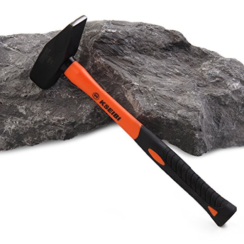 KSEIBI Engineers Machinist Blacksmith Strike Club Hammer (Soft Grip Handle, 1.10 lb / 500 grams)