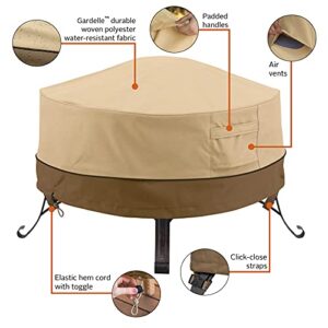 Classic Accessories Veranda Water-Resistant 35 Inch Cover for Better Homes & Gardens 35 Inch Round Slate Fire Pit, Outdoor Firepit Cover