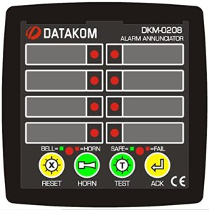 datakom dkm-0208 alarm annunciator, 8ch, dc power supply